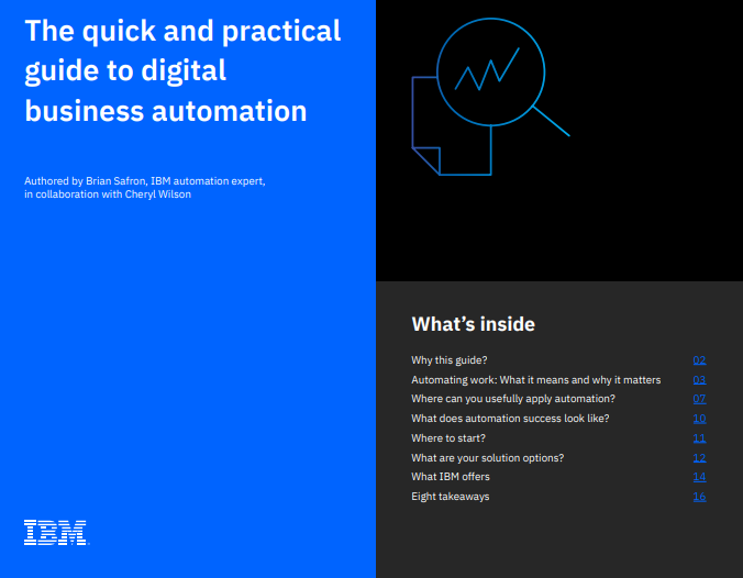 ROI Study: The Total Economic Impact of the IBM Automation Platform for Digital Business