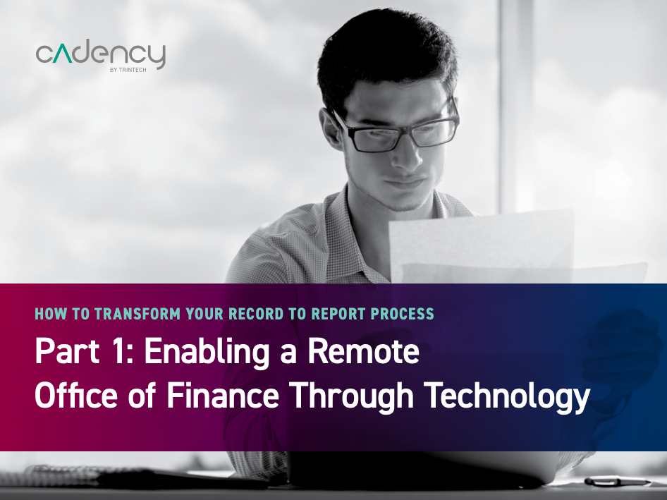 Enabling a remote office of finance through technology