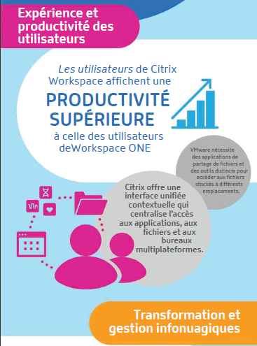 Infographie: Citrix Workspace vs VMWare Workspace One